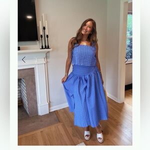 Flying Tomato Textured Blue Dress